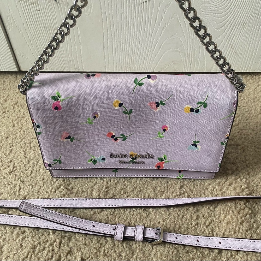 Kate Spade Lilac Crossbody Shoulder Tote